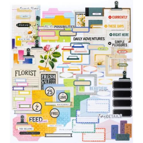 49 And Market Die-Cuts Journaling, The Flower Emporium