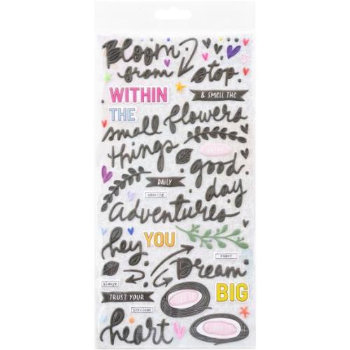 49 And Market Puffy Stickers The Flower Emporium - Postage as per Actual