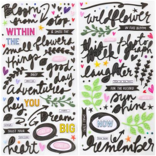 49 And Market Puffy Stickers The Flower Emporium - Postage as per Actual