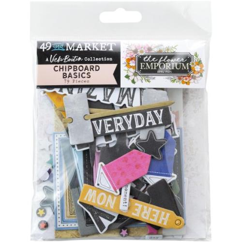 49 And Market Chipboard Basics 79/Pkg The Flower Emporium