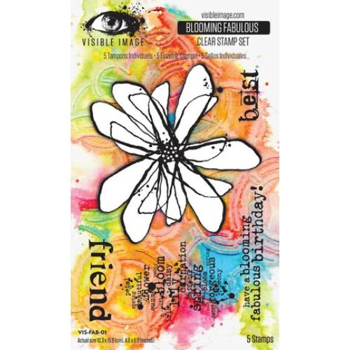 Visible Image Blooming Fabulous 4x6 Inch Stamp Set (VIS-FAB-01)