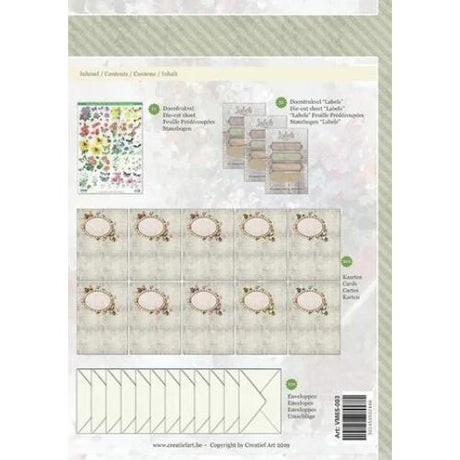 Creatief Art Bloemen & Vlinders 02 Card Kit Collection (VM65-003)