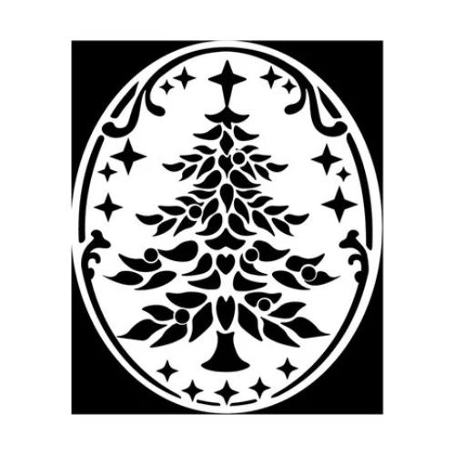 Stamperia The Owl's House Handle with Oval Seal Christmas Tree Wax and Seals (WAX04)