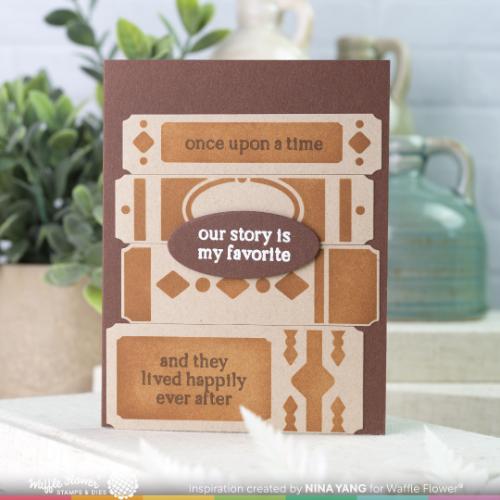 Waffle Flower - Simple Books Stencil