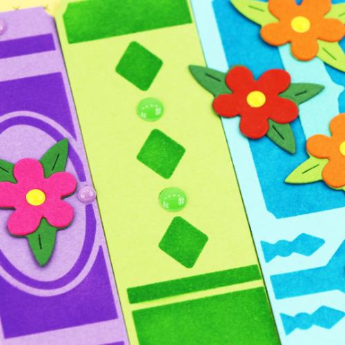 Waffle Flower - Simple Books Stencil