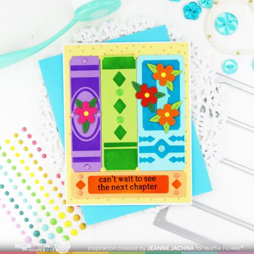 Waffle Flower - Simple Books Stencil