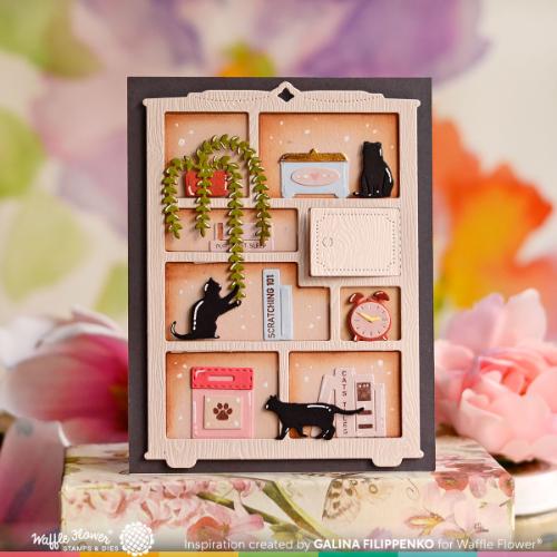 Waffle Flower - Simple Bookcase Die