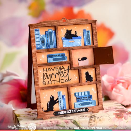 Waffle Flower - Simple Bookcase Die