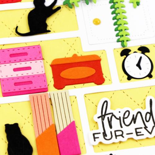 Waffle Flower - Simple Bookcase Die