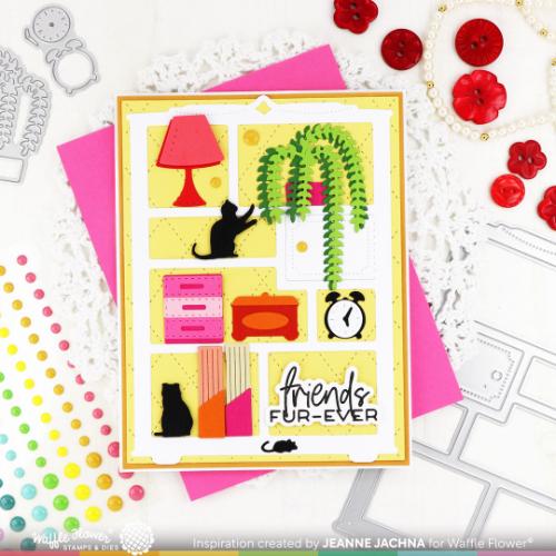 Waffle Flower - Simple Bookcase Die