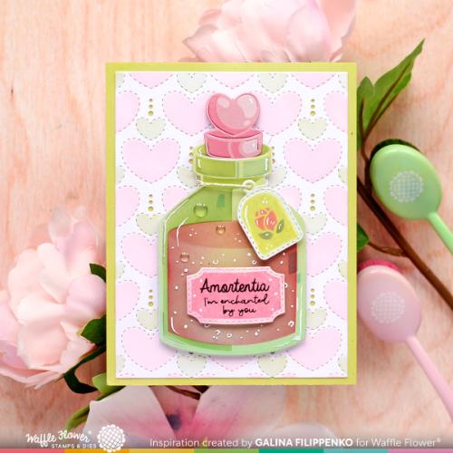 Waffle Flower - Love Potion Die-n-stencil