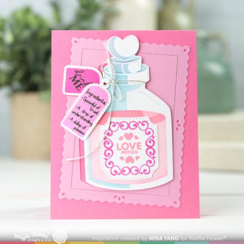 Waffle Flower - Love Potion Die-n-stencil
