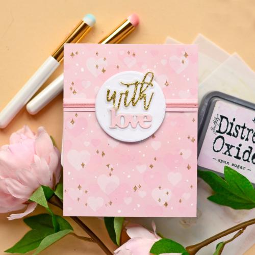 Waffle Flower - Postage Collage Love Stamp Set