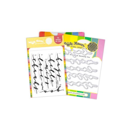 Waffle Flower - Script Greetings Combo
