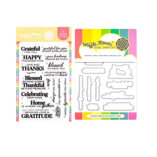 Waffle Flower - Grateful Heart Sentiments Combo