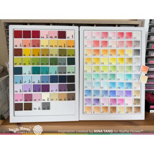 Waffle Flower - Printed Numbers for Ink Swatch 1x1 Die (2 sets of 1-96)