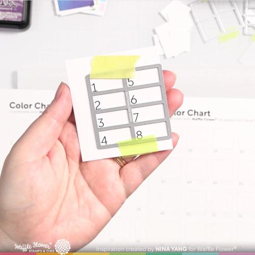 Waffle Flower - Printed Numbers for Ink Swatch 1x0.5 Die (2 sets of 1-96)