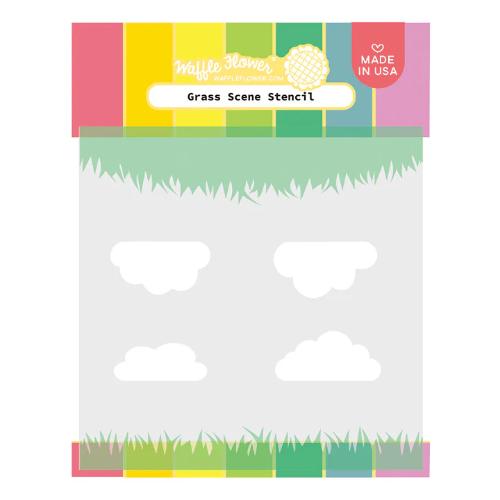 Waffle Flower - Keeway's Grass Scene Stencil