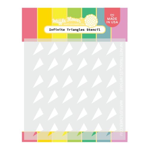 Waffle Flower - Infinite Triangles Stencil