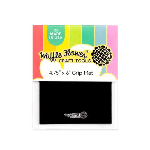 Waffle Flower - 4.75x6 Grip Mat - Black