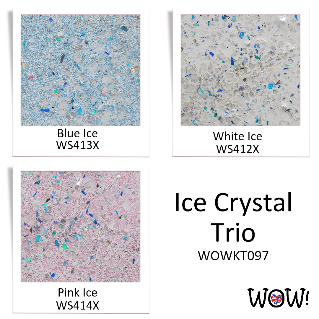 Wow Ice Crystals Trio ... inspired by Marion Emberson