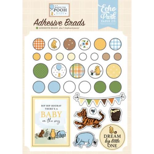 Echo Park Winnie The Pooh Baby Adhesive Brads (WPB442020)