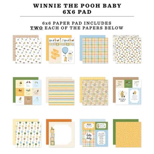 Echo Park Winnie The Pooh Baby 6x6 Inch Paper Pad (WPB442023)