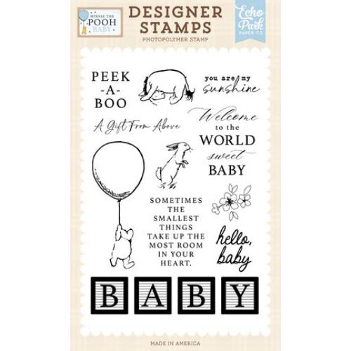 Echo Park Winnie The Pooh Baby Designer Stamps Peek A Boo (WPB442045)