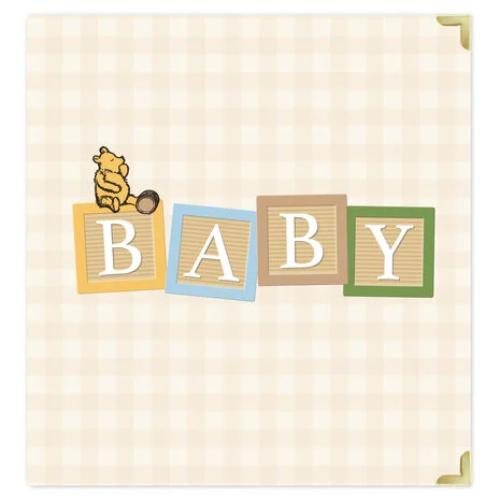 Echo Park Winnie The Pooh Baby 6x8 Inch Album Baby Blocks Yellow (WPB442070) - Postage as per Actual