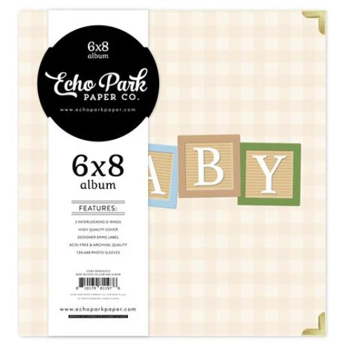 Echo Park Winnie The Pooh Baby 6x8 Inch Album Baby Blocks Yellow (WPB442070) - Postage as per Actual