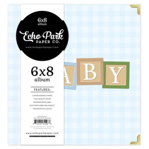 Echo Park Winnie The Pooh Baby 6x8 Inch Album Baby Blocks Blue (WPB442071) - Postage as per Actual