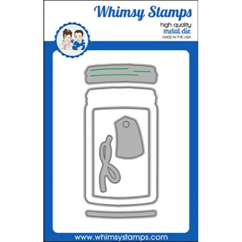 Whimsy Stamps - Mason Atlas Jar Die Set