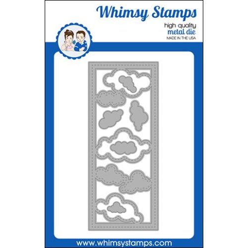 Whimsy Stamps - Slimline Clouds Die Set