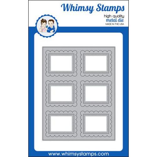 Whimsy Stamps - Scallop Six A2 Die