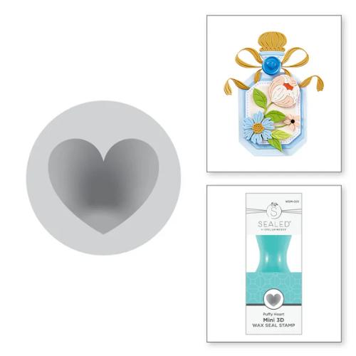 Spellbinders - Puffy Heart Mini 3D Wax Seal from the Mini Wax Seals Collection