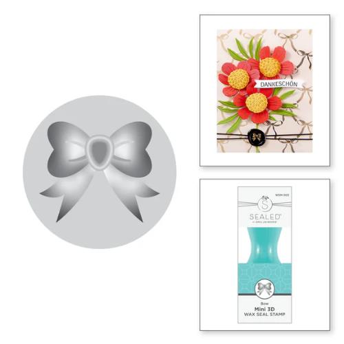 Spellbinders - Bow Mini 3D Wax Seal from the Mini Wax Seals Collection