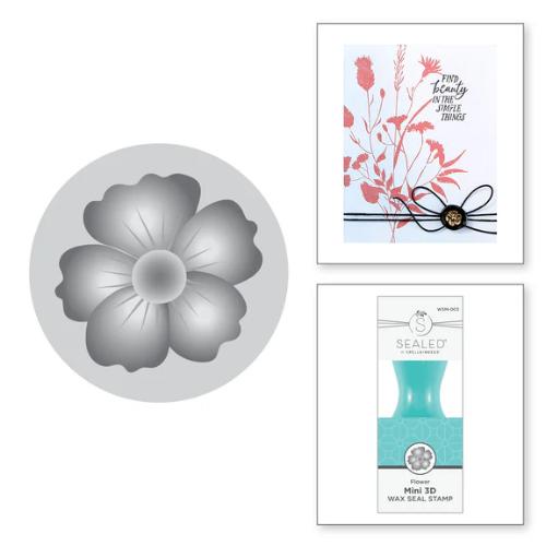 Spellbinders - Flower Mini 3D Wax Seal from the Mini Wax Seals Collection