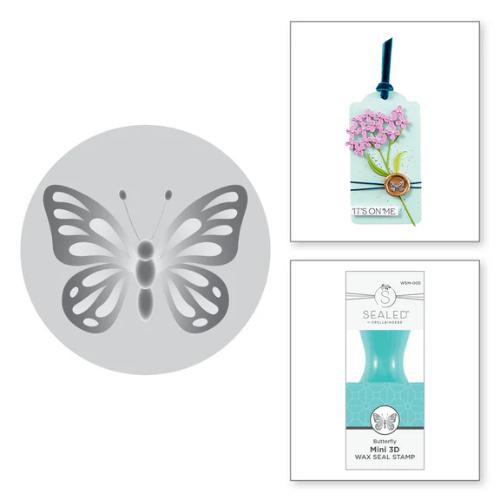 Spellbinders - Butterfly Mini 3D Wax Seal from the Mini Wax Seals Collection