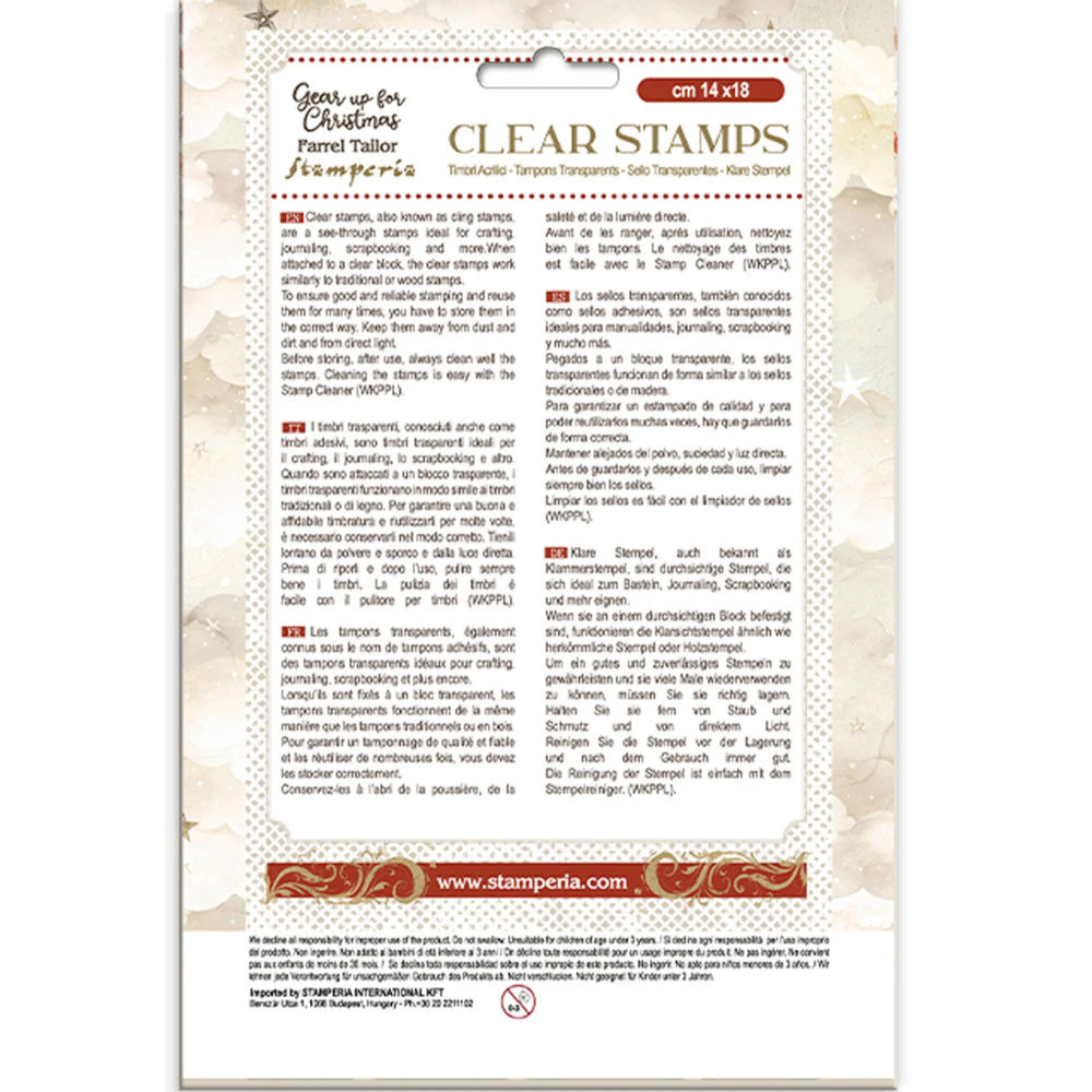 Stamperia Gear up for Christmas Clear Stamps Cozy Houses (WTK196)