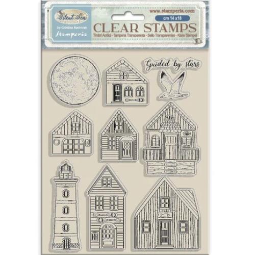 Stamperia Silent Sea Clear Stamps Landscape (WTK218)