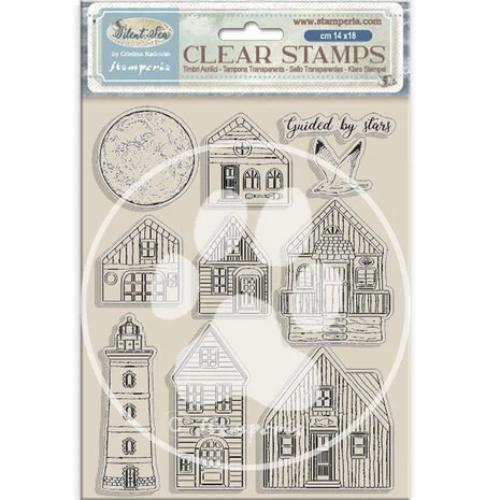 Stamperia Silent Sea Clear Stamps Landscape (WTK218)