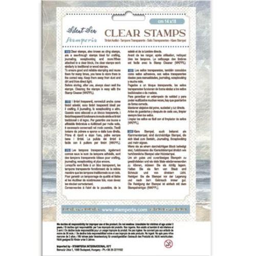 Stamperia Silent Sea Clear Stamps 3 Textures (WTK219)