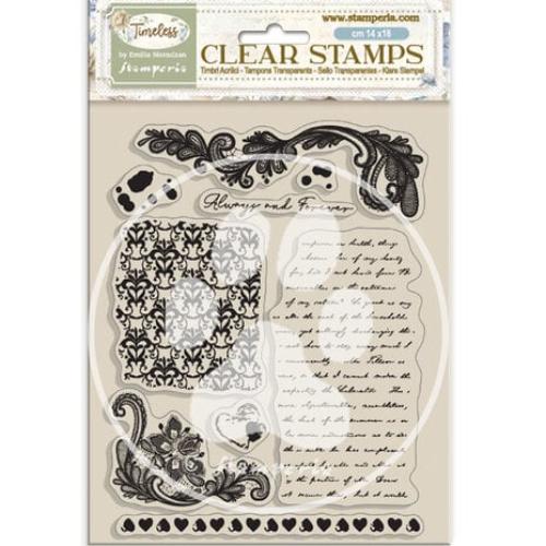 Stamperia Timeless Clear Stamps Backgrounds (WTK220)