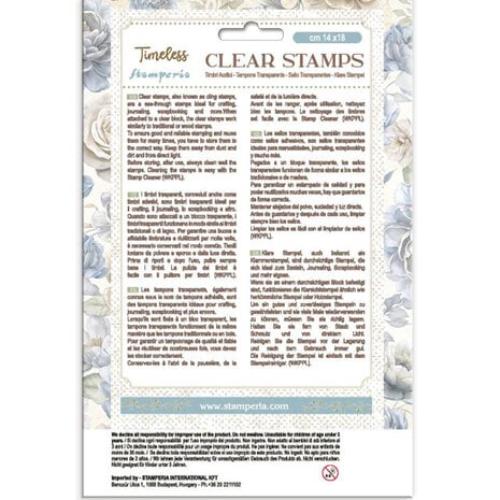 Stamperia Timeless Clear Stamps Flowers and Hearts (WTK221)