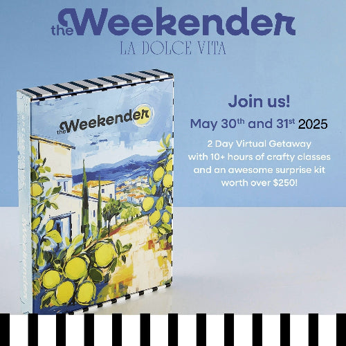 Spellbinders - The Weekender 2025 La Dolce Vita Craft Kit & Virtual Retreat - Postage as per Actual