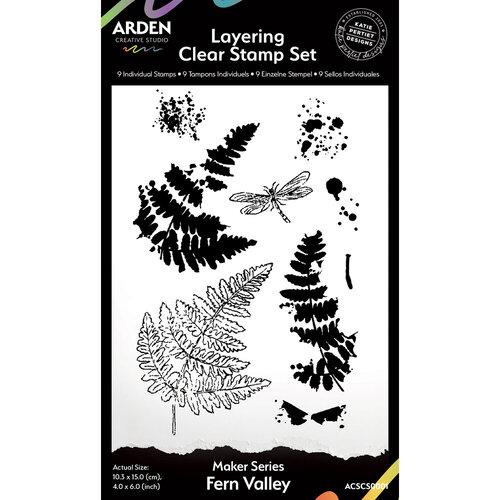 Arden Creative Studio Maker Series Fern Valley 4 in x 6 in Layering Clear Stamp Set