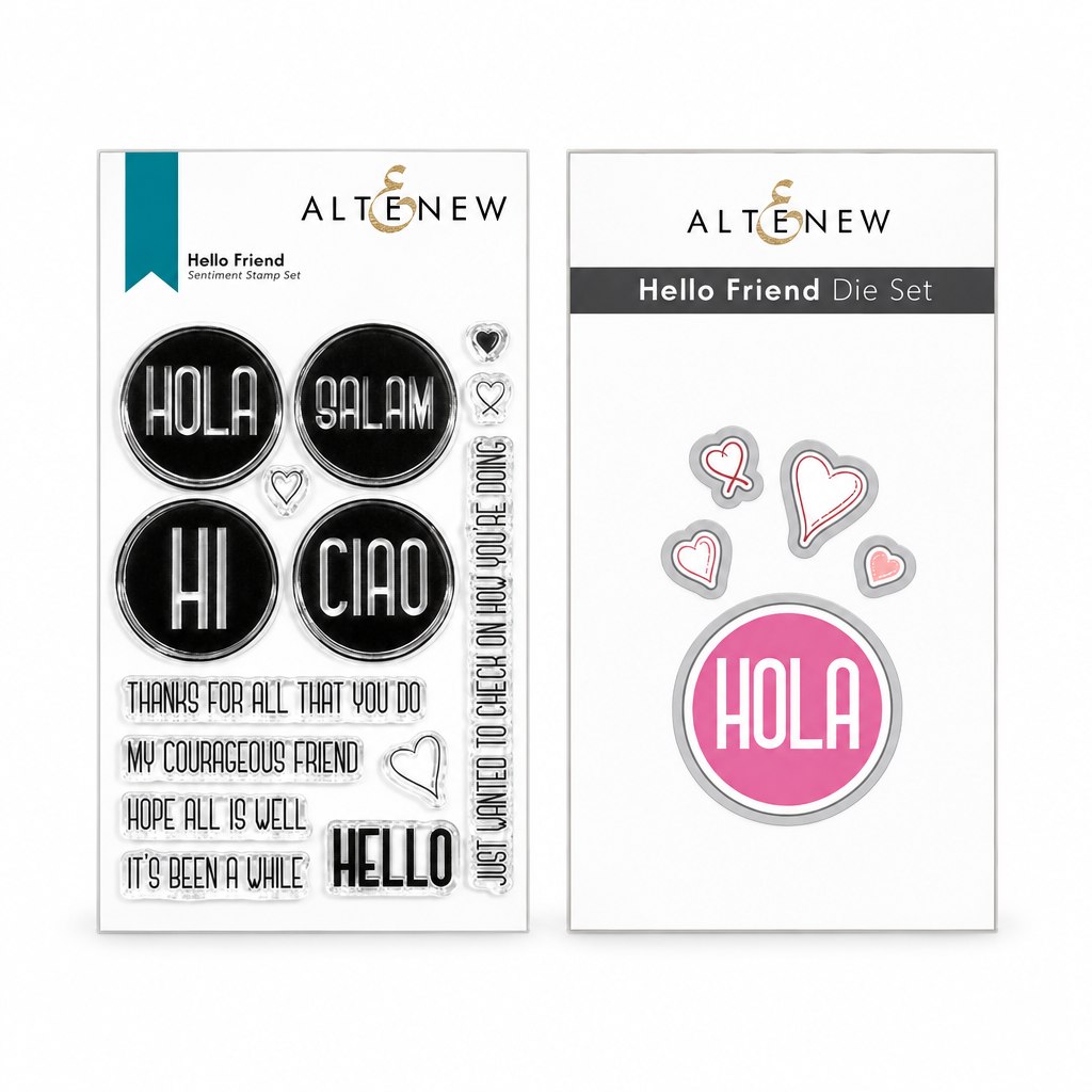 Altenew - Hello Friend Stamp Set