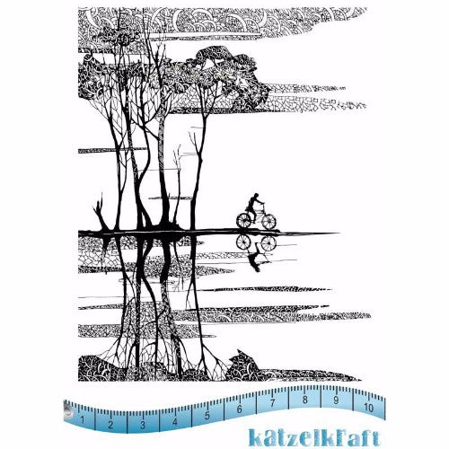 Katzelkraft - Ballade en vélo - Rubber stamp