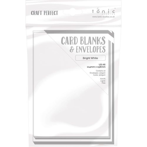 Craft Perfect Card Blanks US A6 Bright White