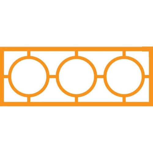 Mosaic Moments - Circle Center Border (2x5) Die